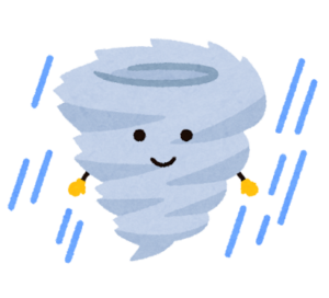 台風のイラスト